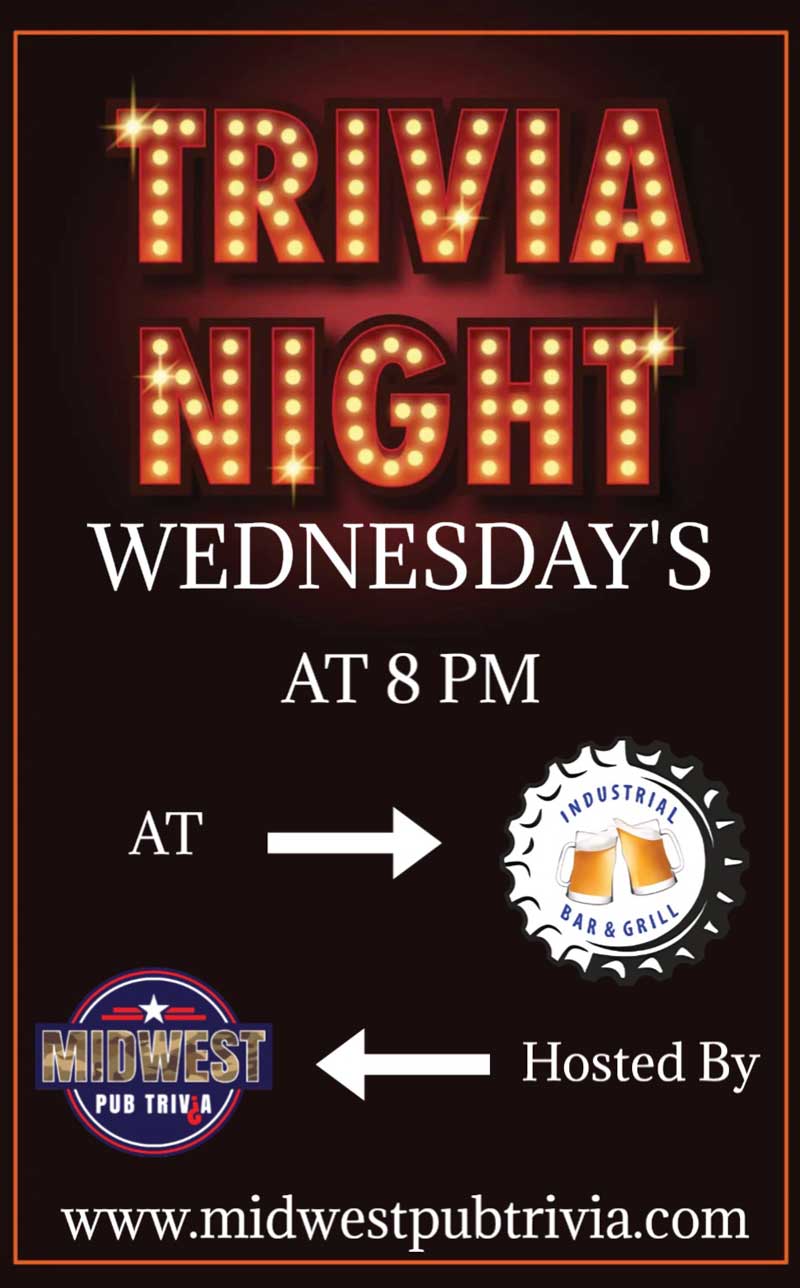 Trivia Night Wednesdays at Industrial Bar and Grill